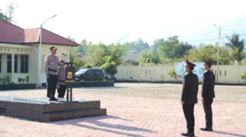 Kapolres Gayo Lues Pimpin Upacara Penganugerahan Tanda Kehormatan Satya Lencana Pengabdian