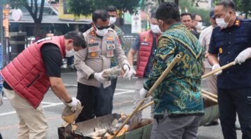 Pengabdian yang Tulus Selalu Meninggalkan Jejak, Kapolres Aceh Tenggara Pimpin Pemusnahan 161,9 Kilogram Ganja